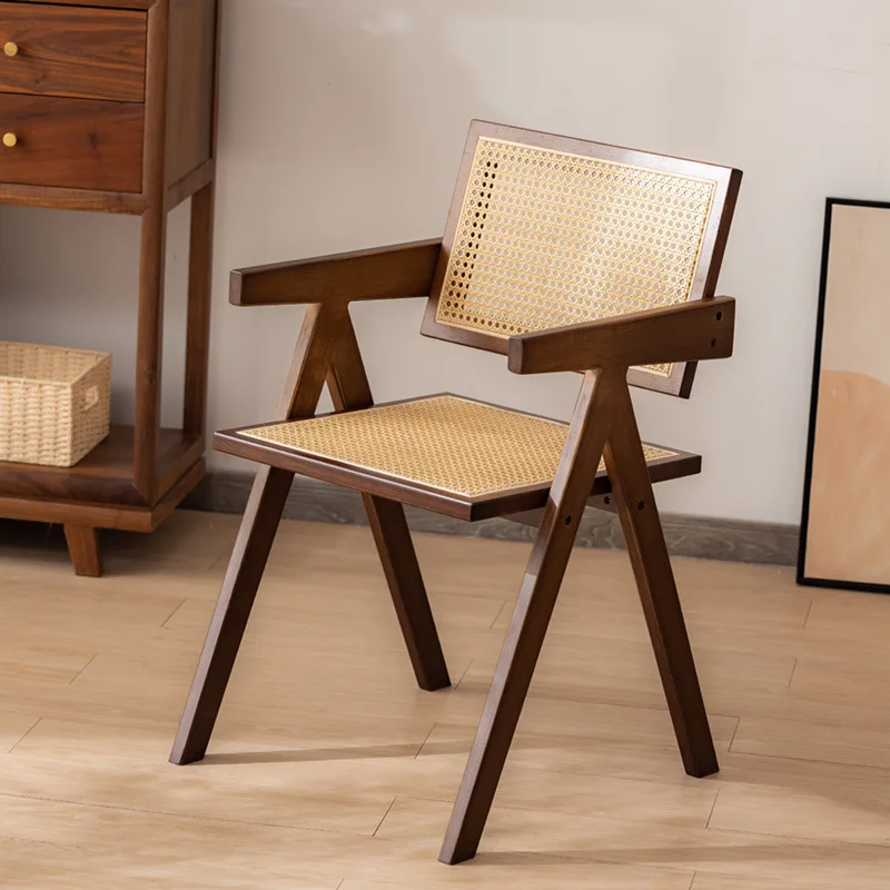New model Nordic style rattan dining chair walnut Chandigarh chair home dining room chair with backrest Internet celebrity new
New model Nordic style rattan dining chair walnut Chandigarh chair home dining room chair with backrest Internet celebrity new