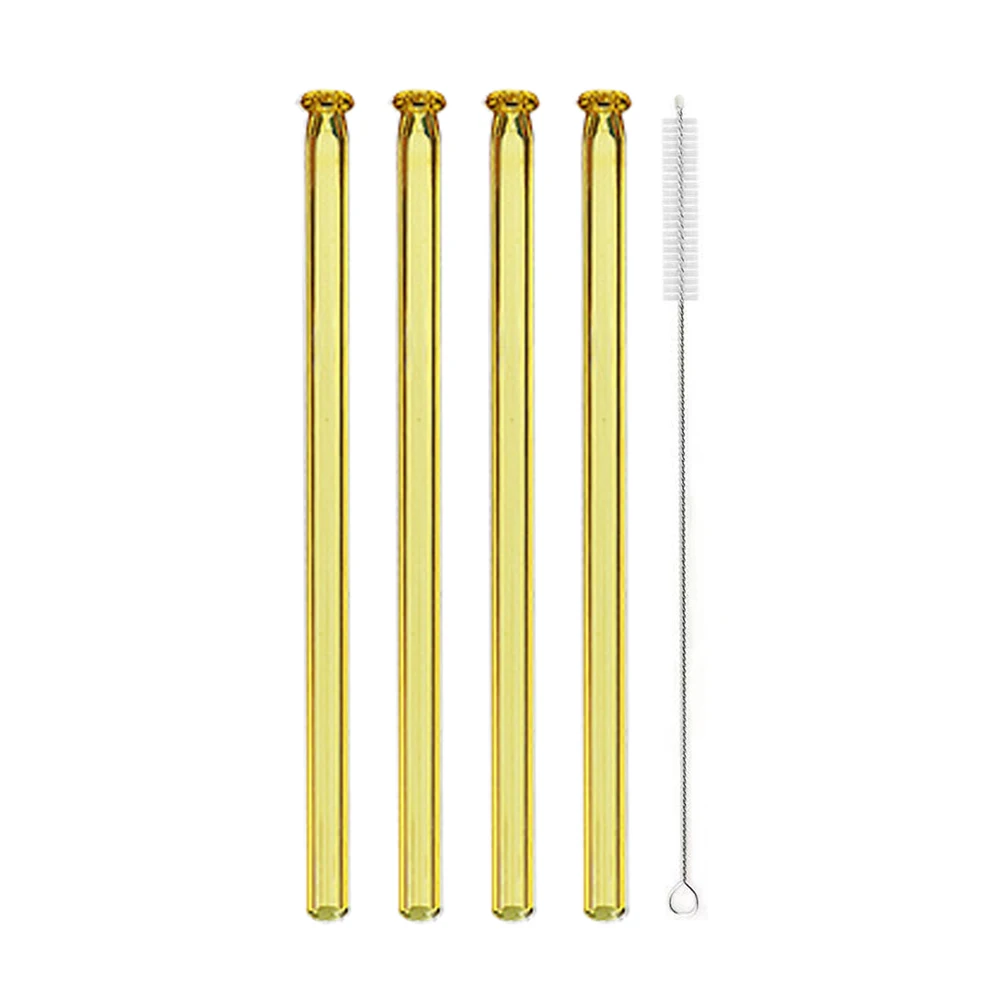 4Pcs Glass Straight Straw Reusable Drinking Straw Borosilicate Glass Tube Straws for Drinks Cocktail with Brush Bar Accessories
4Pcs Glass Straight Straw Reusable Drinking Straw Borosilicate Glass Tube Straws for Drinks Cocktail with Brush Bar Accessories