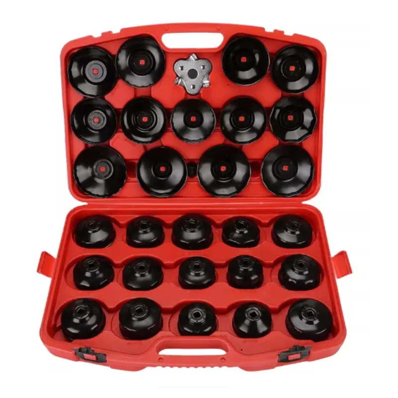 Suitable for Audi/Ford/BMW... 30-piece Cap-type Oil Filter Wrench, Filter Disassembly and Assembly Tool Disassembly Wrench
Suitable for Audi/Ford/BMW... 30-piece Cap-type Oil Filter Wrench, Filter Disassembly and Assembly Tool Disassembly Wrench