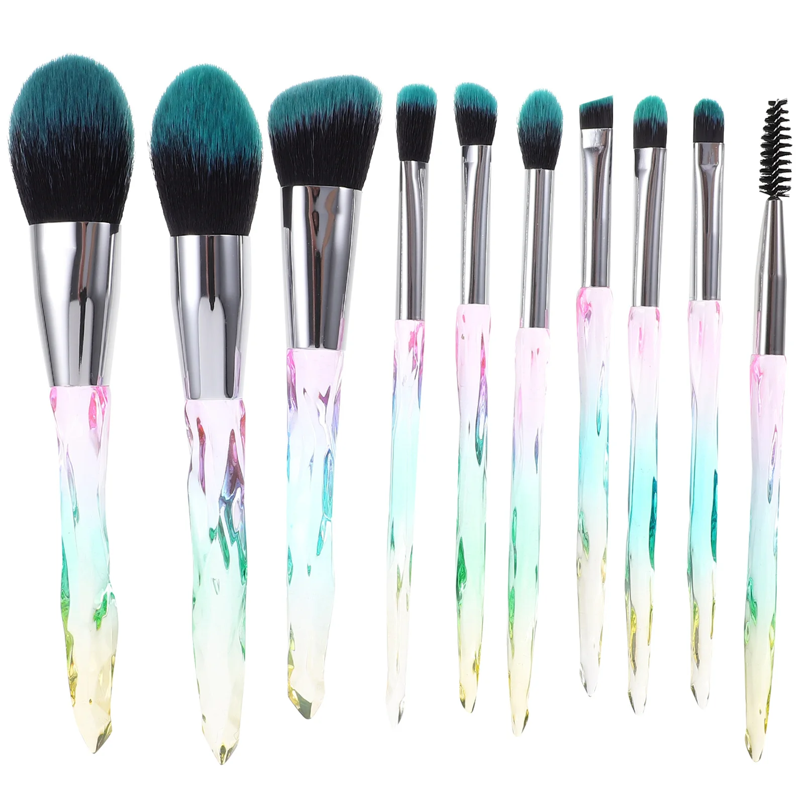 10pcs Makeup Brushes Set Thick Dense Bristles For Foundation Blush Eyeshadow Brushes Kit Fiber Hair Sensitive Skin
10pcs Makeup Brushes Set Thick Dense Bristles For Foundation Blush Eyeshadow Brushes Kit Fiber Hair Sensitive Skin