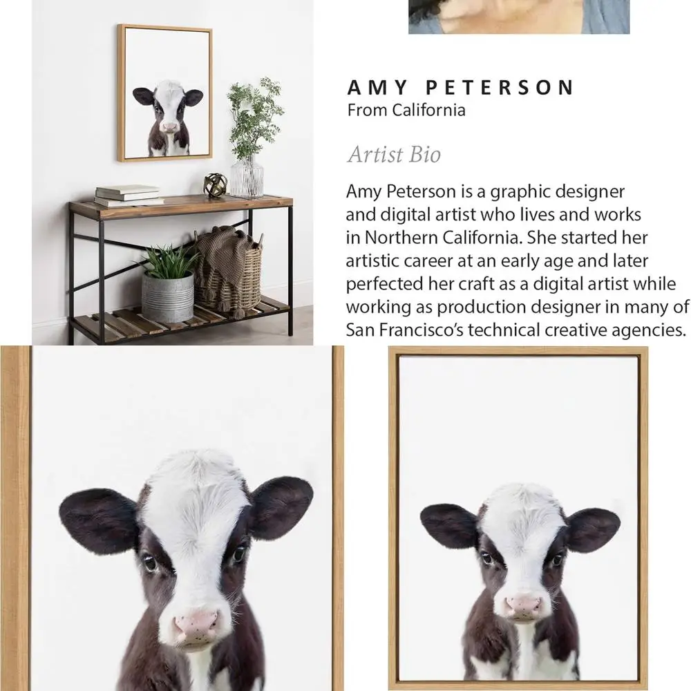 Шикарное искусство животных Amy Peterson размером 18x24: холст с портретом натуральной коровы для декора стен
Шикарное искусство животных Amy Peterson размером 18x24: холст с портретом натуральной коровы для декора стен