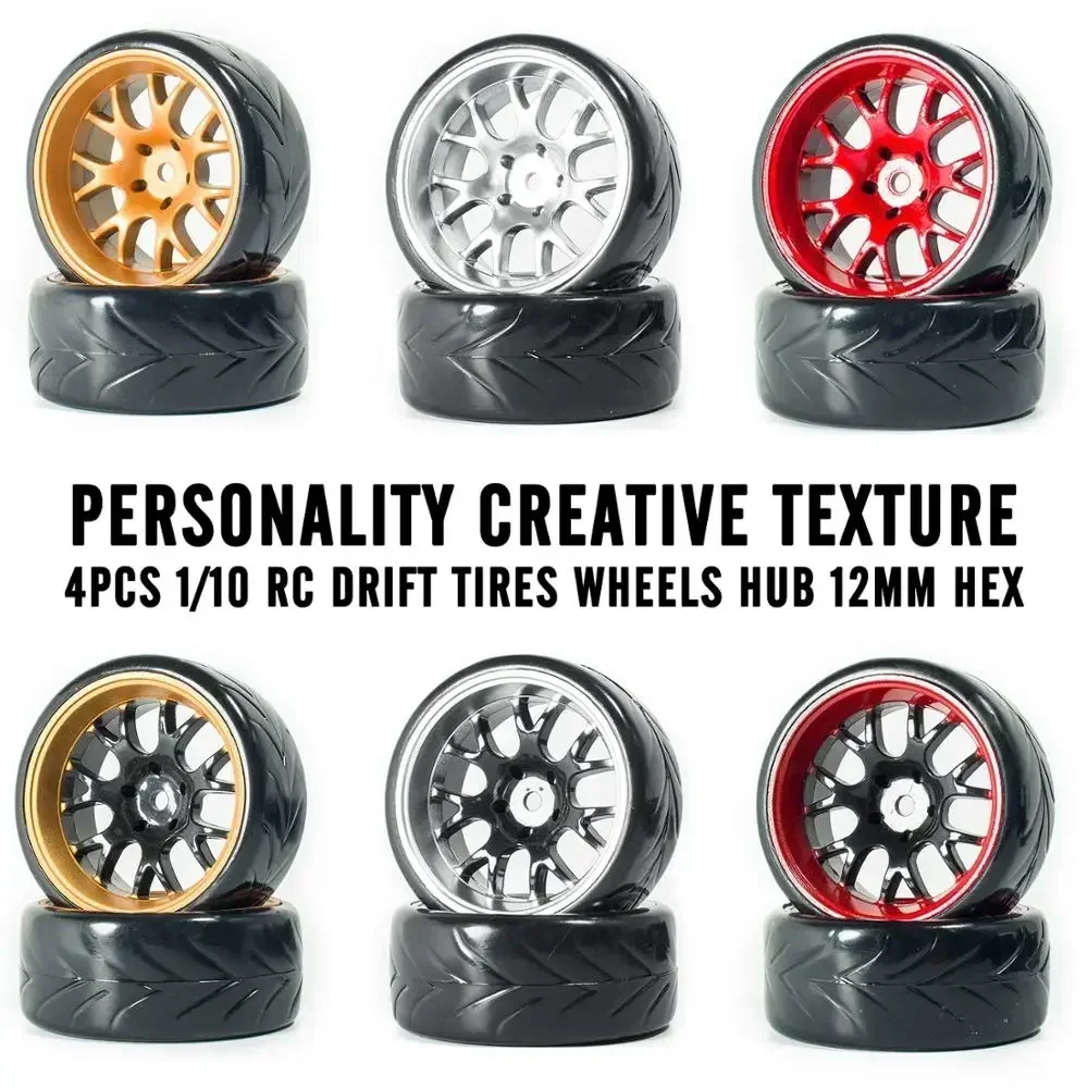 4Pcs 1/10 RC Drift Tires Wheels hub 12mm Hex for 1:10 HSP HPI Axial Scx10 Trx4 Tamiya Rally On Road Car Tyre 
4Pcs 1/10 RC Drift Tires Wheels hub 12mm Hex for 1:10 HSP HPI Axial Scx10 Trx4 Tamiya Rally On Road Car Tyre