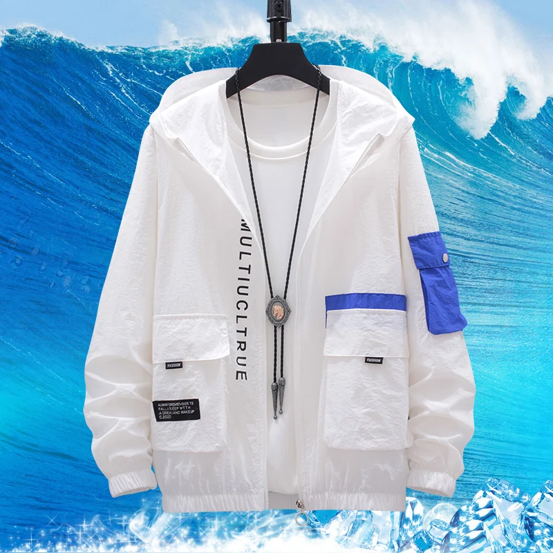 Мужская летняя тонкая альпинистская куртка, молодежная модная солнцезащитная одежда для старшеклассников, модная длинная свеч-музыка с капюшоном...
Мужская летняя тонкая альпинистская куртка, молодежная модная солнцезащитная одежда для старшеклассников, модная длинная свеч-музыка с капюшоном...