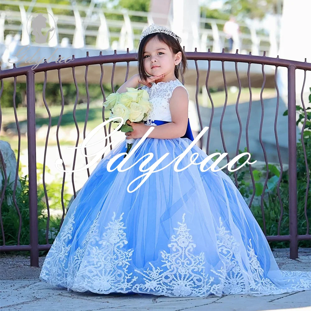 Luxury Crystals Applique Long Ball Princess Flower Girl Dress Sleeveless A Line Formal First Communion Dress New Customized 2025
Luxury Crystals Applique Long Ball Princess Flower Girl Dress Sleeveless A Line Formal First Communion Dress New Customized 2025