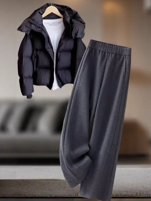 Thickened Glutinous Banana Pants Women's Casual Straight Leg Trousers Spring New plus Size Slimming Lazy High Waist Pants
Thickened Glutinous Banana Pants Women's Casual Straight Leg Trousers Spring New plus Size Slimming Lazy High Waist Pants