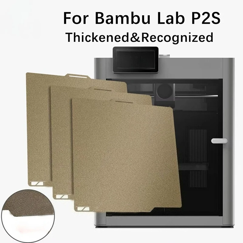 ️Double Sided Textured PEI Sheet PEI Build Plate for Bambu Lab P2S 3D Printers,Durable Reusable 3D Printer Parts
️Double Sided Textured PEI Sheet PEI Build Plate for Bambu Lab P2S 3D Printers,Durable Reusable 3D Printer Parts