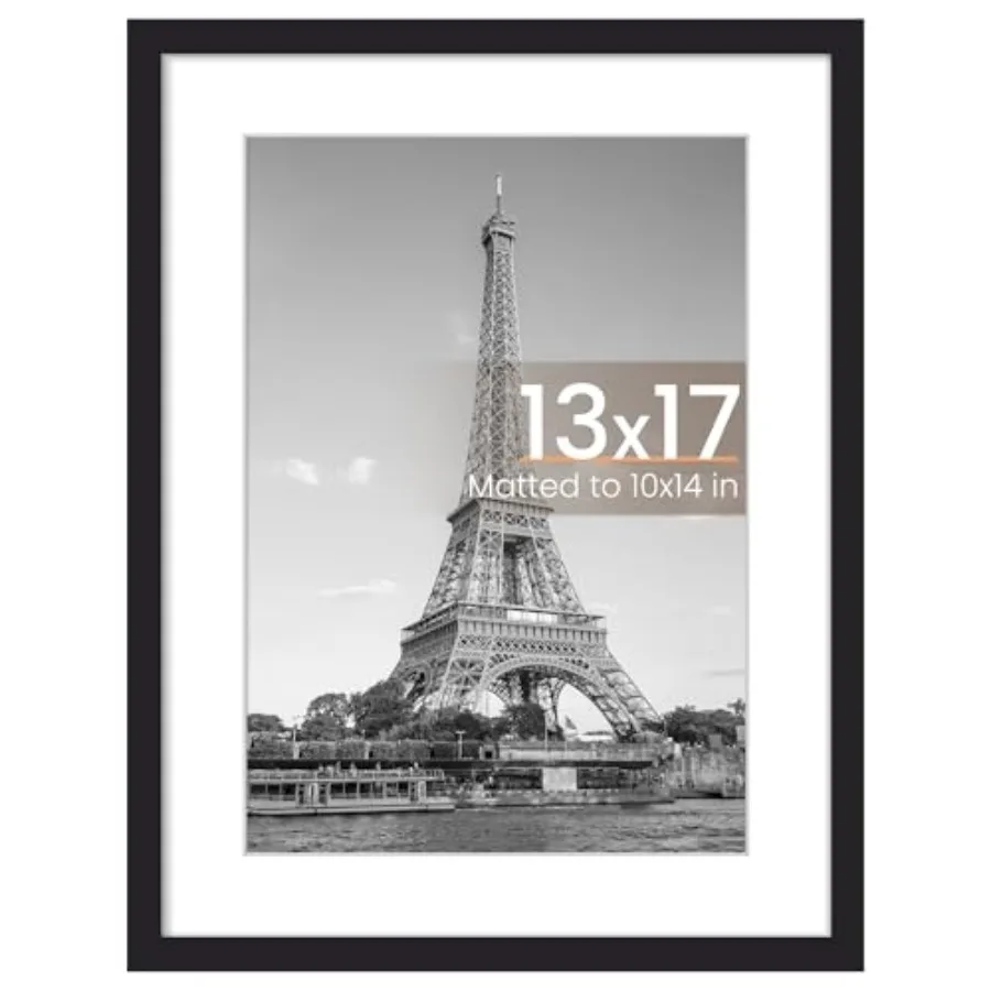 13x17 Picture Frame, Display Pictures 10x14 with Mat or 13x17 Without, Wall Hanging Photo Frame,,1 Pack
13x17 Picture Frame, Display Pictures 10x14 with Mat or 13x17 Without, Wall Hanging Photo Frame,,1 Pack