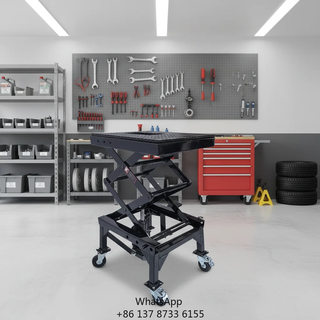 Universal Wide Deck Vehicle Equipment Foldable Steel Adjustable Hydraulic Rotating Motorcycle Display Stand
Universal Wide Deck Vehicle Equipment Foldable Steel Adjustable Hydraulic Rotating Motorcycle Display Stand
