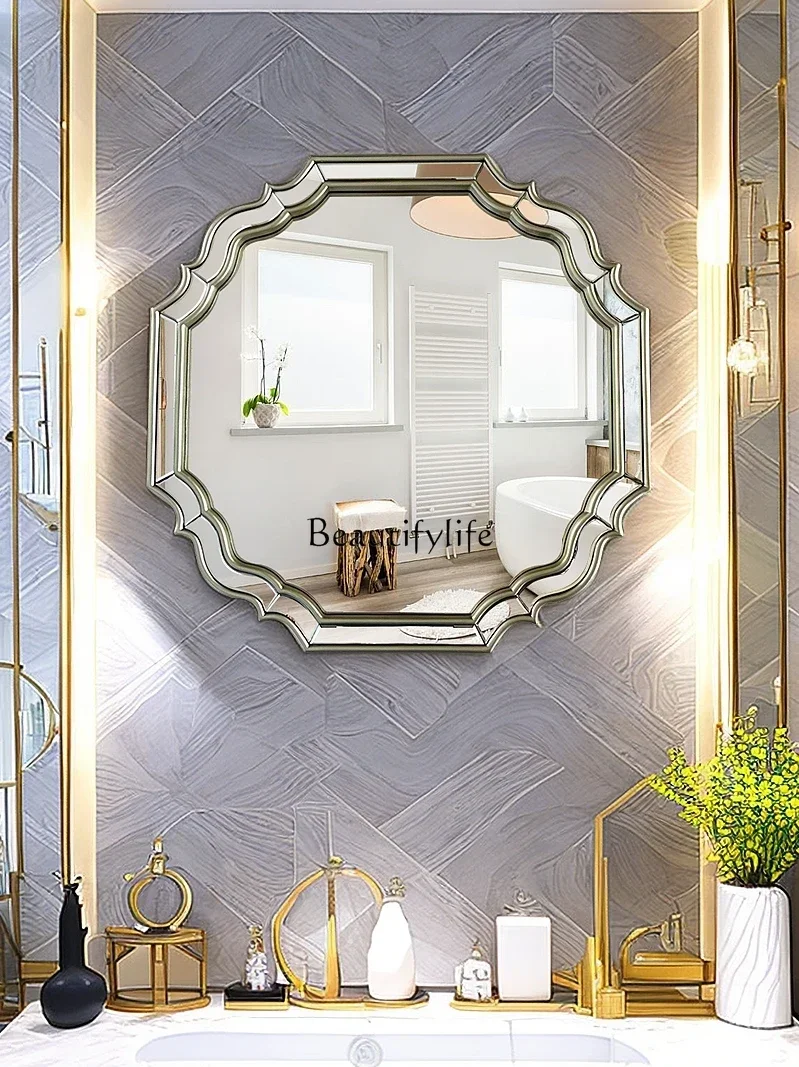 Lyj7 European-style Light Luxury Bathroom Mirror, Wall-mounted Makeup Mirror, Fashionable Glass Decoration
Lyj7 European-style Light Luxury Bathroom Mirror, Wall-mounted Makeup Mirror, Fashionable Glass Decoration