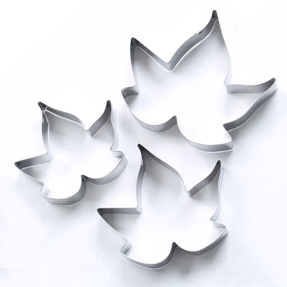 3Pcs Maple Leaf Cookie Cutter Set Stainless Steel Delicate Design Baking Tools for Cake Decorating Biscuit Making Birthday Baby
3Pcs Maple Leaf Cookie Cutter Set Stainless Steel Delicate Design Baking Tools for Cake Decorating Biscuit Making Birthday Baby