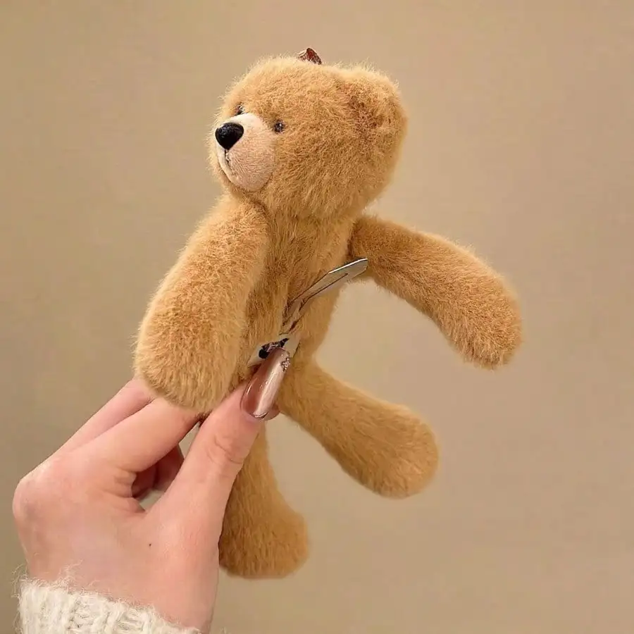 Cute Plush Bear Hair Clips, Luxury New BB Clips, Sweet Side Bangs Barrettes, Fashion Hair Accessories for Women
Cute Plush Bear Hair Clips, Luxury New BB Clips, Sweet Side Bangs Barrettes, Fashion Hair Accessories for Women