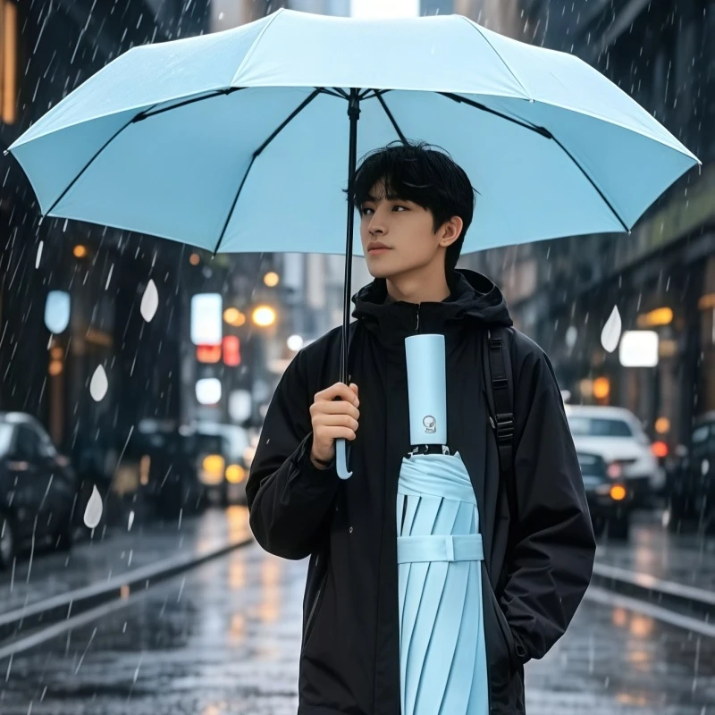 12 Bone Black Glue Fully Automatic Umbrella With Thick And Durable Keel Three Fold Umbrella UV Resistant Folding Umbrella
12 Bone Black Glue Fully Automatic Umbrella With Thick And Durable Keel Three Fold Umbrella UV Resistant Folding Umbrella
