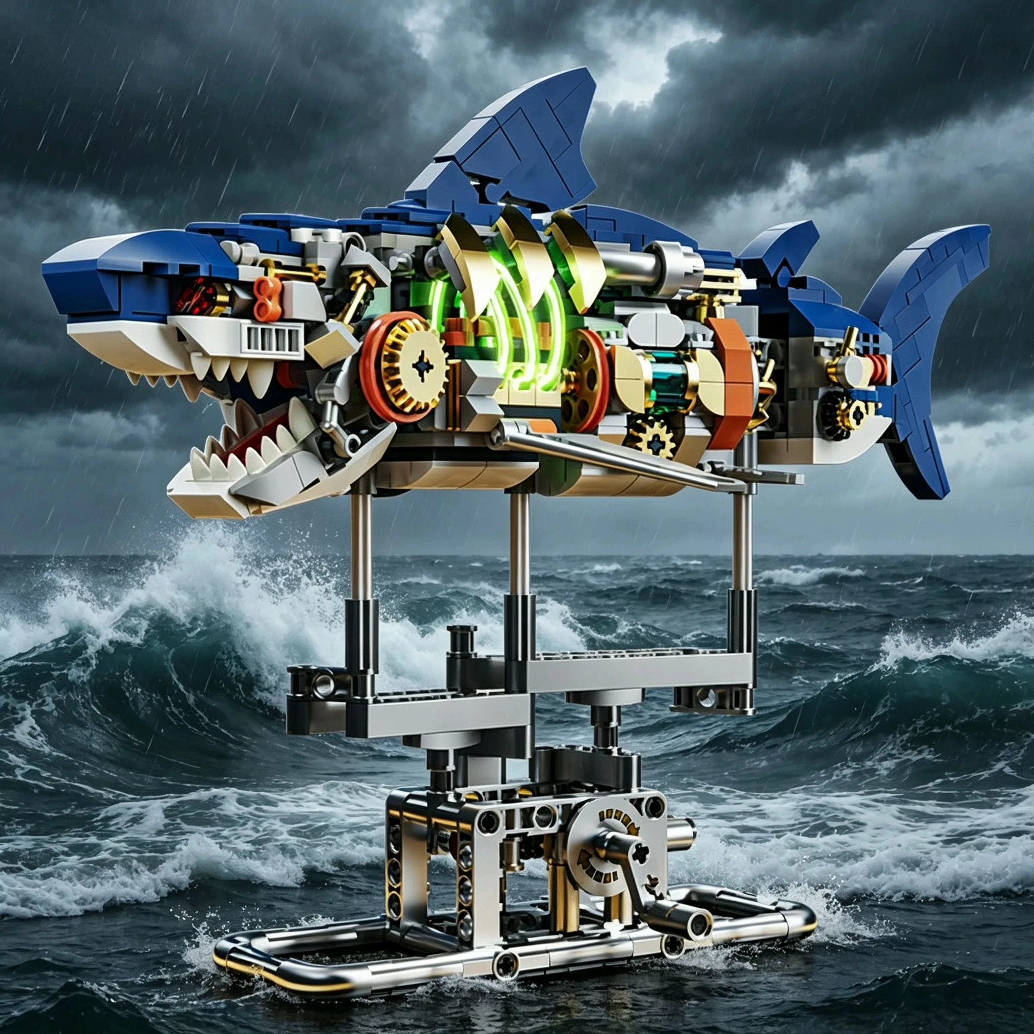 Creative Ocean DIY Series Mechanical Technology Shark Dynamic Building Block Model Decoration Model Birthday Gift
Creative Ocean DIY Series Mechanical Technology Shark Dynamic Building Block Model Decoration Model Birthday Gift