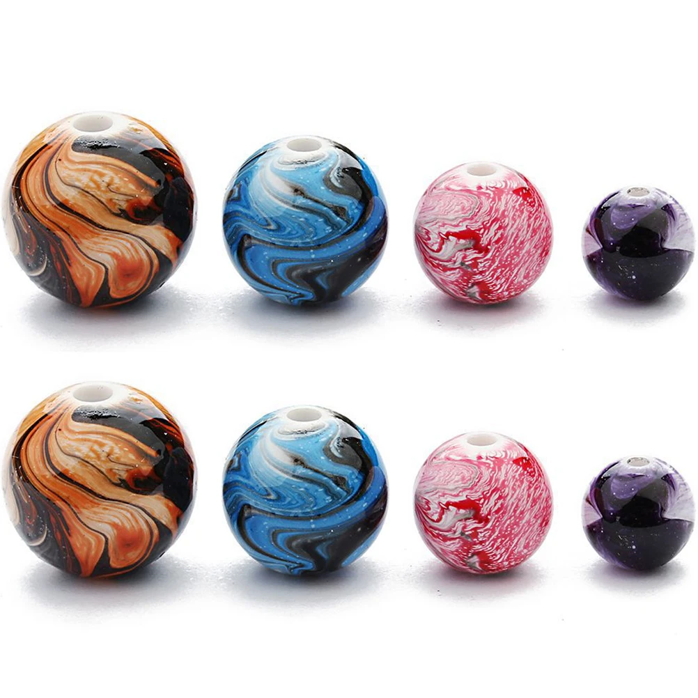 100 Pcs Resin Beads for Necklace DIY Crafts Ink Painting Vintage Smooth Jewelry Making Bracelet Chain Accessories
100 Pcs Resin Beads for Necklace DIY Crafts Ink Painting Vintage Smooth Jewelry Making Bracelet Chain Accessories