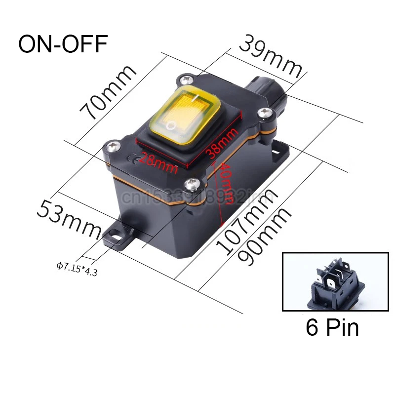 1PcsIP65 Outdoor Waterproof Ship Type Switch 220V/16/30A High-Power Dustproof Power Switch, Intermediate Switch Button Switch
1PcsIP65 Outdoor Waterproof Ship Type Switch 220V/16/30A High-Power Dustproof Power Switch, Intermediate Switch Button Switch