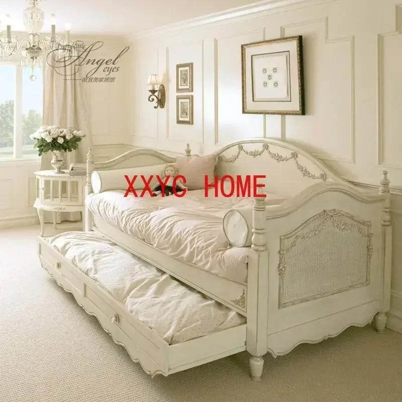 American Style French Style Retro Distressed Carved Multi-Functional Boys and Girls Stretchable Storage Sofa Bed
American Style French Style Retro Distressed Carved Multi-Functional Boys and Girls Stretchable Storage Sofa Bed
