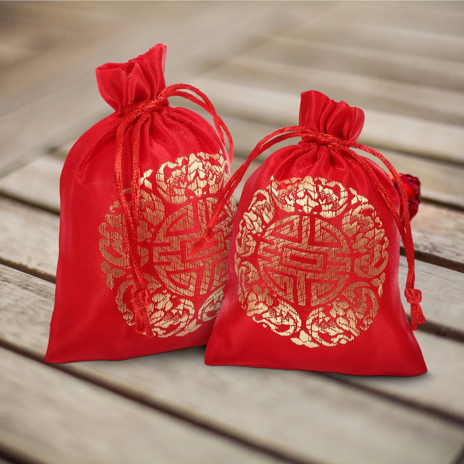 20 Pcs Lucky Bag Gift Drawstring Pouches Chinese Style New Year Candy Packing Bags 13X10CM Silk Storage Jewelry Pouches Party
20 Pcs Lucky Bag Gift Drawstring Pouches Chinese Style New Year Candy Packing Bags 13X10CM Silk Storage Jewelry Pouches Party