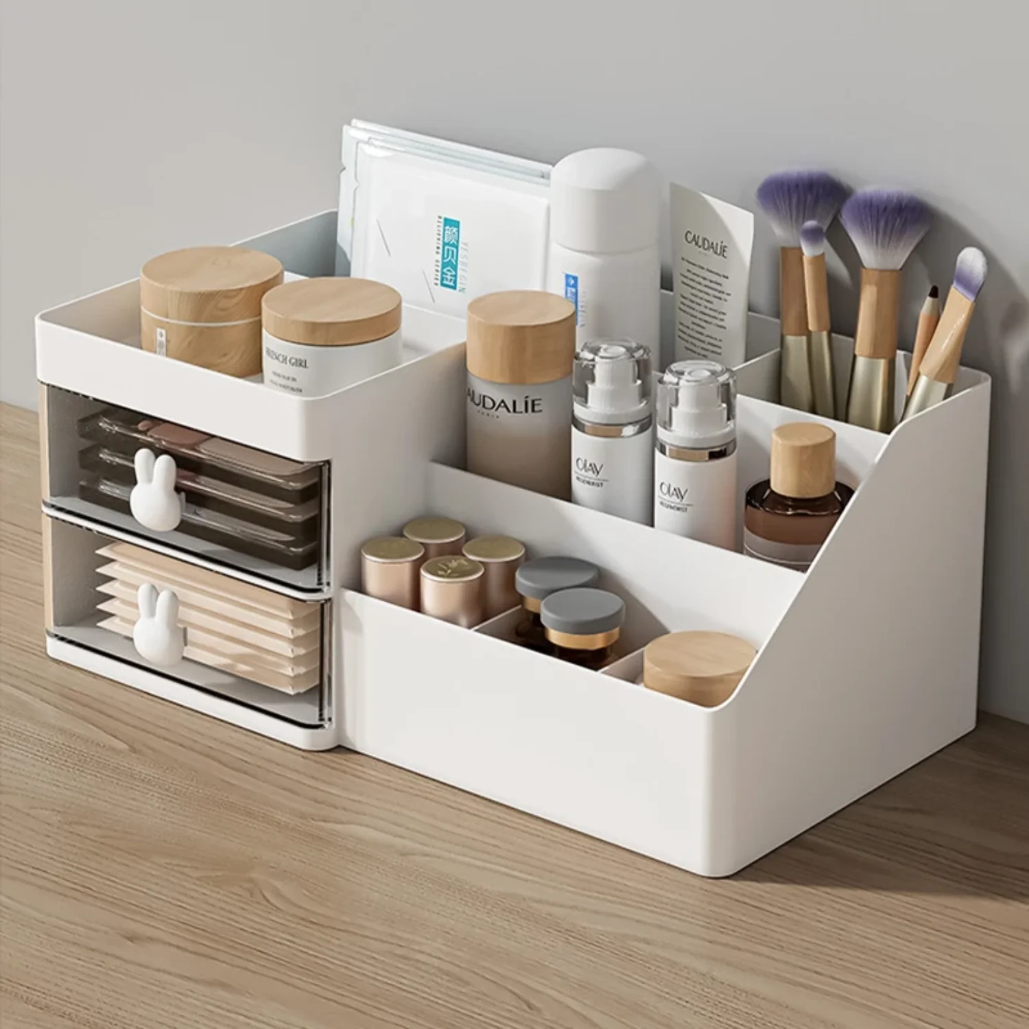 Large Capacity Cosmetic Box Makeup Drawer Organizer Skincare Makeup Stationery Box Dressing Table Desktop
Large Capacity Cosmetic Box Makeup Drawer Organizer Skincare Makeup Stationery Box Dressing Table Desktop
