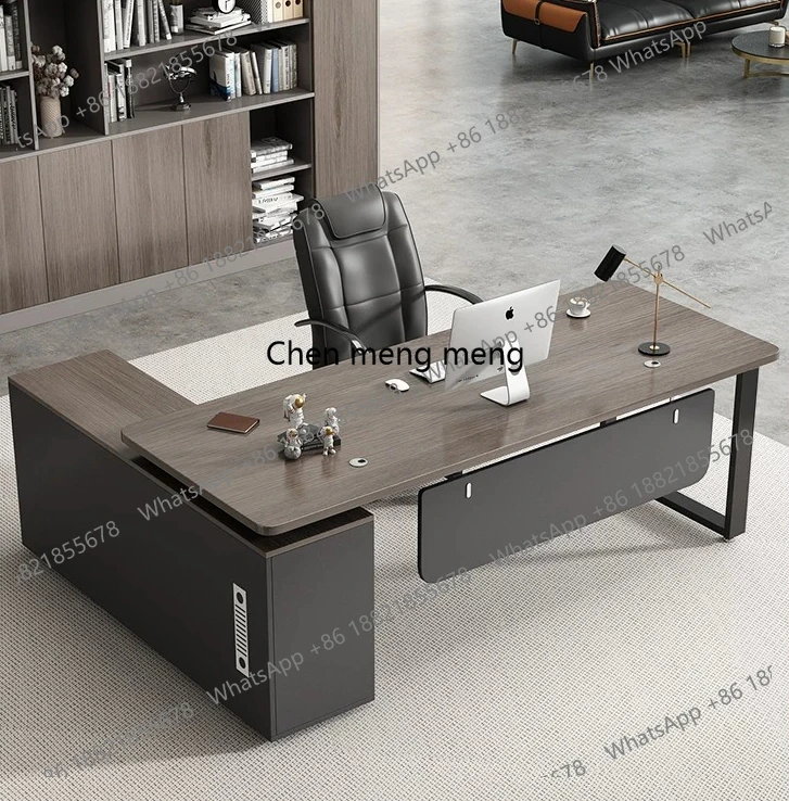 Office desk and chair combination simple modern manager president single computer desk
Office desk and chair combination simple modern manager president single computer desk