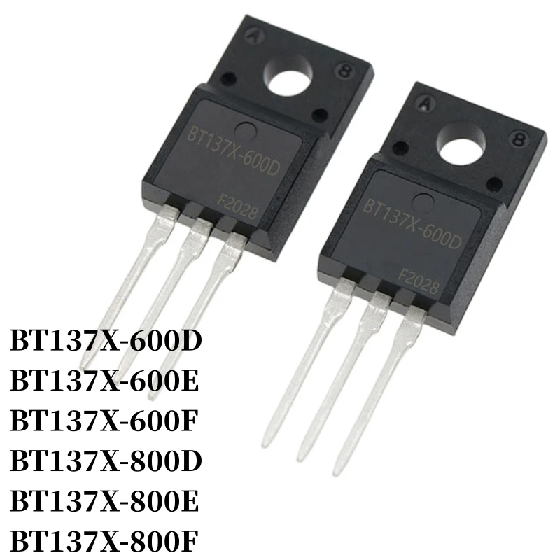 10~1000Pcs BT137X-600D BT137X-600E BT137X-600F BT137X-800D BT137X-800E BT137X-800F Thyristor TO-220F 8A 600V/800V DIP Triac
10~1000Pcs BT137X-600D BT137X-600E BT137X-600F BT137X-800D BT137X-800E BT137X-800F Thyristor TO-220F 8A 600V/800V DIP Triac