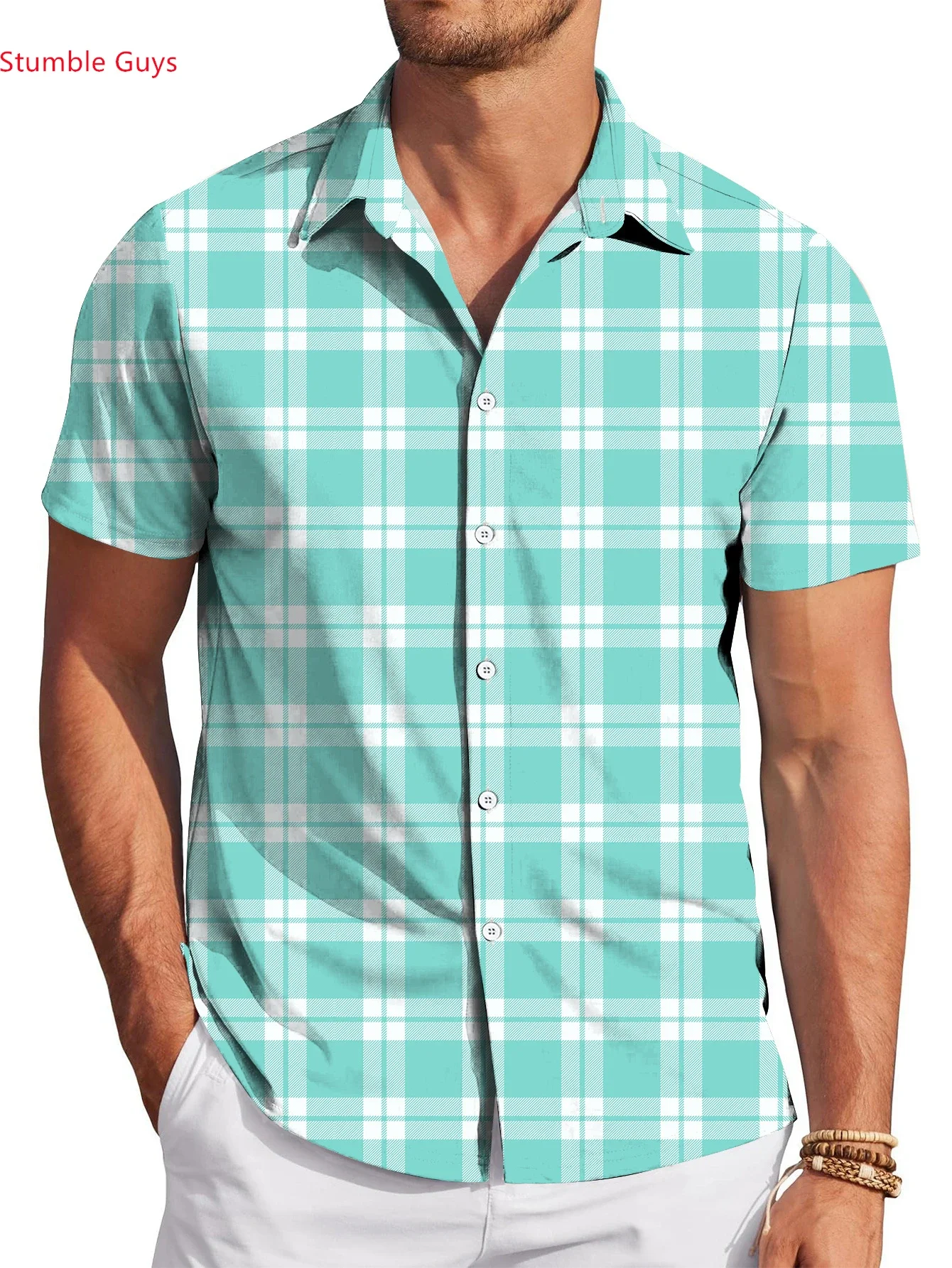 High Street Men's Hawaiian Shirt Summer Man Short Sleeve Cool Tropical Print Breathable Comfortable Casual Tops
High Street Men's Hawaiian Shirt Summer Man Short Sleeve Cool Tropical Print Breathable Comfortable Casual Tops