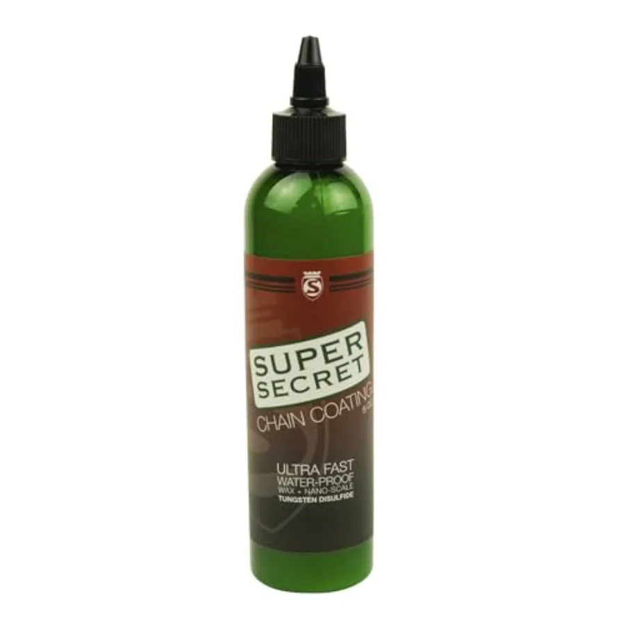 Super Secret Bike Chain Lube - Liquid Chain Wax to Clean, Smooth and Silence - Ultra Fast Bike Lube - Special Formula for Frict
Super Secret Bike Chain Lube - Liquid Chain Wax to Clean, Smooth and Silence - Ultra Fast Bike Lube - Special Formula for Frict