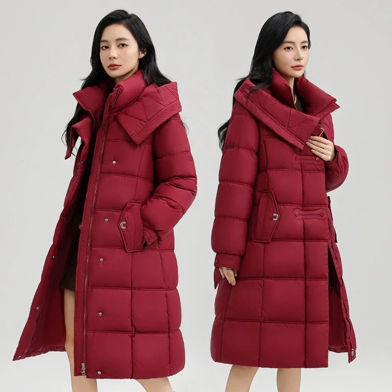 Winter Parkas Hooded Down Cotton Women Jacket Windproof Thick Warm Cotton Padded Coat Loose Female Long Snow Overcoat Outerwear
Winter Parkas Hooded Down Cotton Women Jacket Windproof Thick Warm Cotton Padded Coat Loose Female Long Snow Overcoat Outerwear