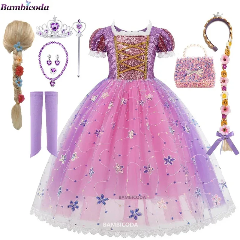 Girls Princess Rapunzel Dress Costume for Girl Kids Cosplay Vestidos Gown Children Birthday Party Clothing Halloween Costume
Girls Princess Rapunzel Dress Costume for Girl Kids Cosplay Vestidos Gown Children Birthday Party Clothing Halloween Costume