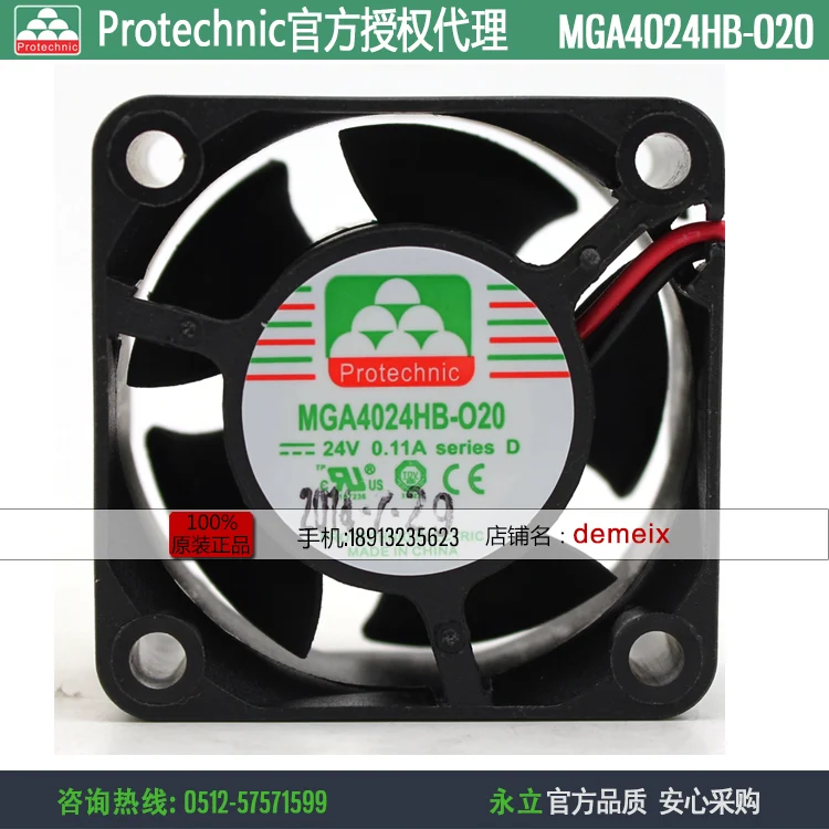 НОВЫЙ вентилятор охлаждения Protechnic Magic MGA4024HB-O20 4020 24 В 0,11 А с двойным шарикоподшипником
НОВЫЙ вентилятор охлаждения Protechnic Magic MGA4024HB-O20 4020 24 В 0,11 А с двойным шарикоподшипником