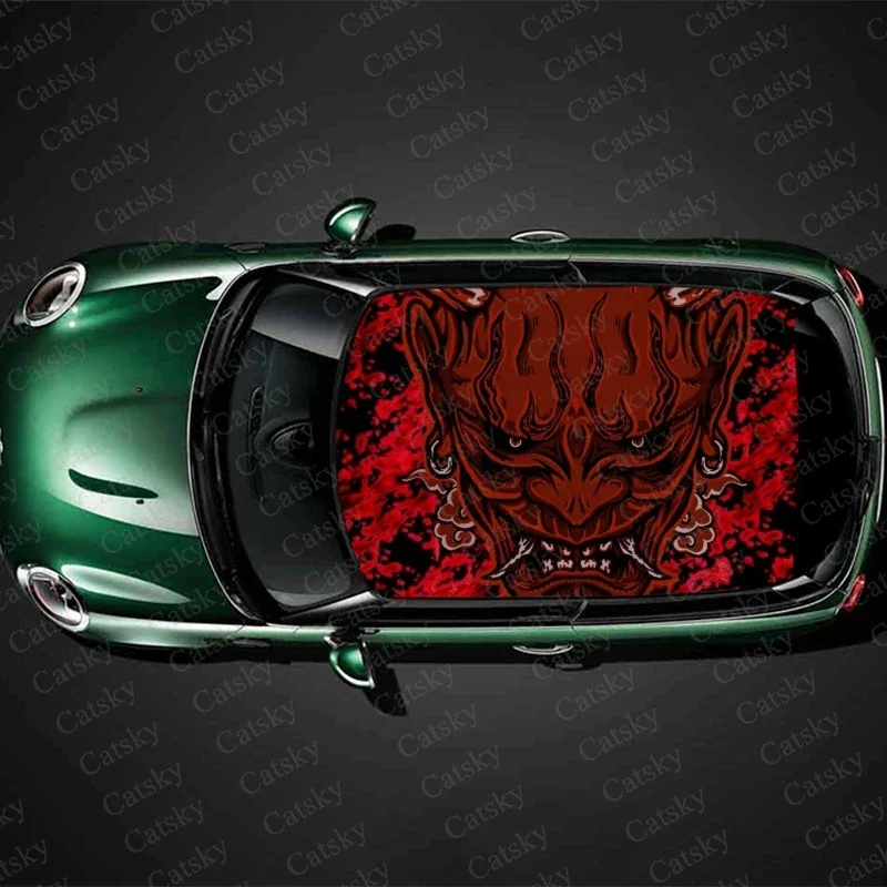Japanese Oni Demon Car Roof Sticker Decoration Film Car Decal Hood Vinyl Sticker Graphic Wrap Car Protect Accessories Gift
Japanese Oni Demon Car Roof Sticker Decoration Film Car Decal Hood Vinyl Sticker Graphic Wrap Car Protect Accessories Gift