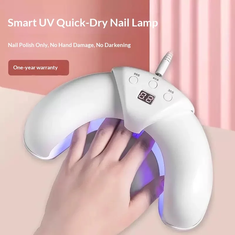 Retractable U-Shape Crescent Nail Lamp Dual Light Source Fast Curing Phototherapy Nail Dryer Smart Sensor Anti-Tanning Nail Lamp
Retractable U-Shape Crescent Nail Lamp Dual Light Source Fast Curing Phototherapy Nail Dryer Smart Sensor Anti-Tanning Nail Lamp