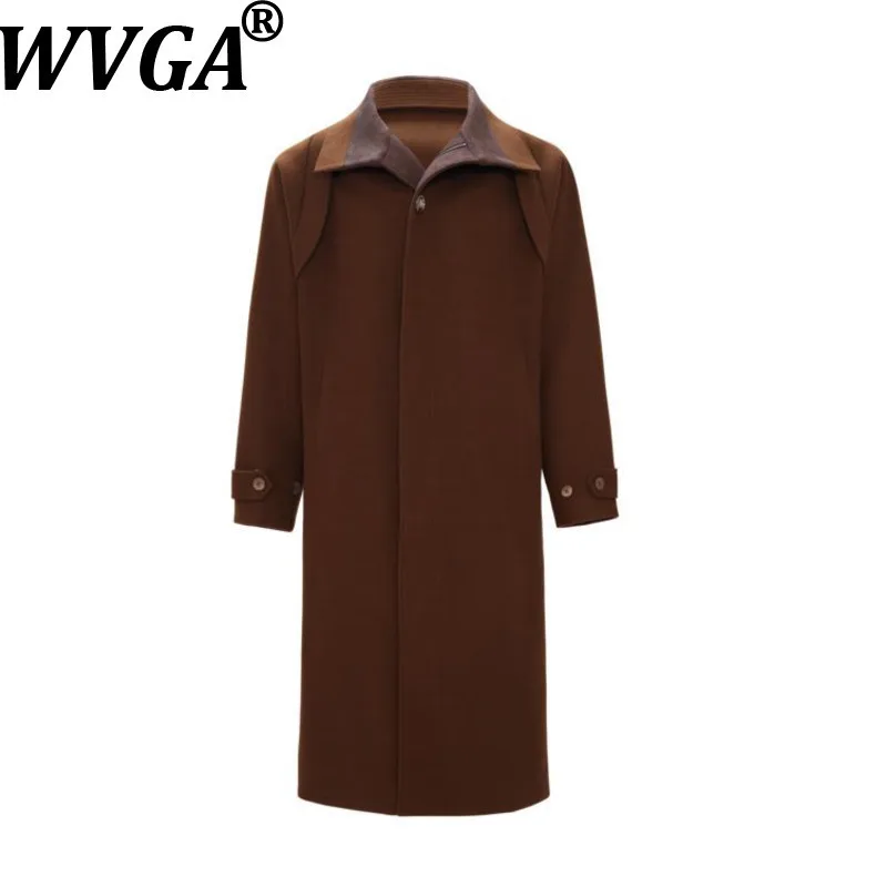 WVGA осень-зима новый мужской прилив отложной воротник модная шерстяная куртка нишевые шикарные повседневные длинные плащи выше колена Ins W14399
WVGA осень-зима новый мужской прилив отложной воротник модная шерстяная куртка нишевые шикарные повседневные длинные плащи выше колена Ins W14399