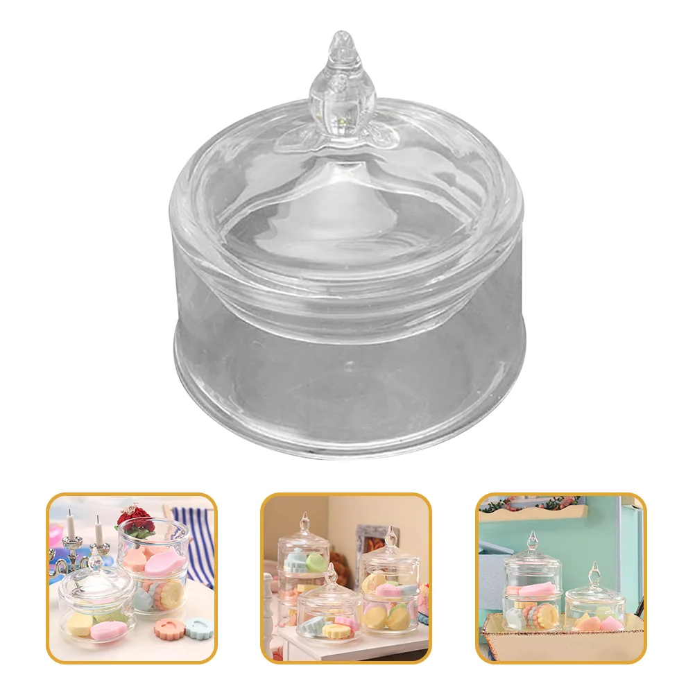 House Glass Jar Candy Decorative Jars Table Containers 1/12 Scale Accessories Decorations for Home Ornaments
House Glass Jar Candy Decorative Jars Table Containers 1/12 Scale Accessories Decorations for Home Ornaments