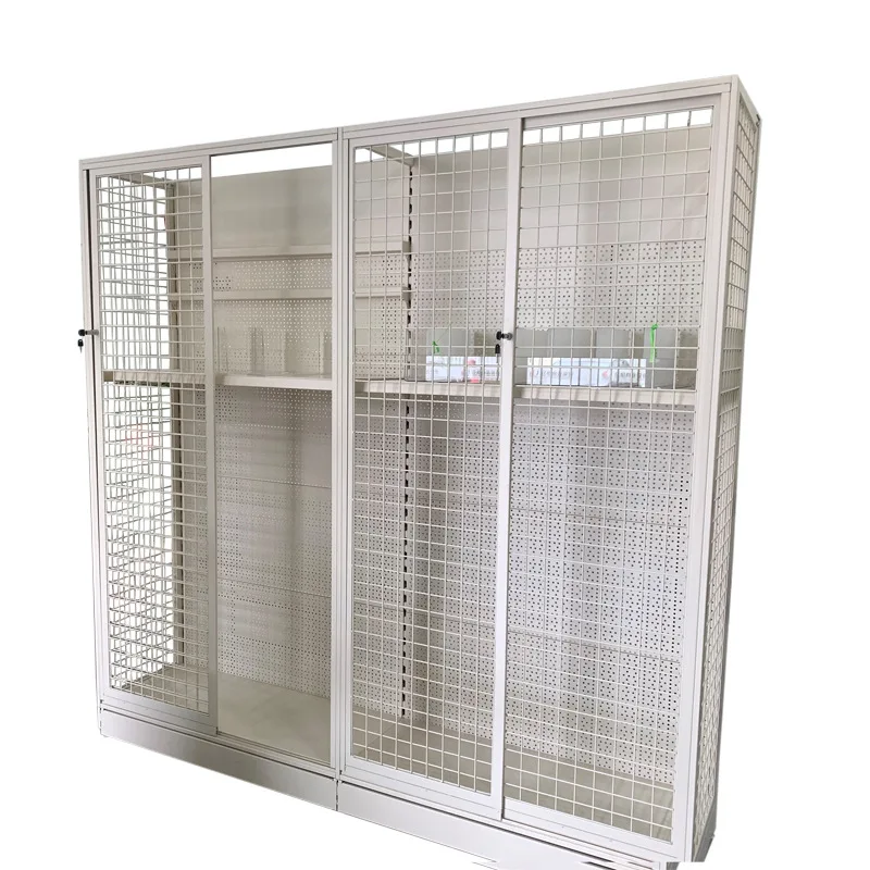 Mesh sliding door shelf, with lock convenience store cigarette pusher display cabinet against the wall, goods supermarket
Mesh sliding door shelf, with lock convenience store cigarette pusher display cabinet against the wall, goods supermarket