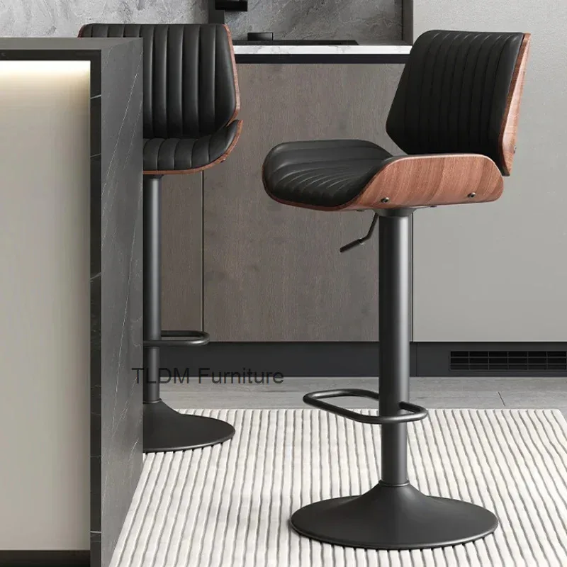 Luxury Solid Wood Bar Chair Home Nordic Leather Bar Stool Island Platform Designer Modern Simple Chair Benches for Kitchen Bar
Luxury Solid Wood Bar Chair Home Nordic Leather Bar Stool Island Platform Designer Modern Simple Chair Benches for Kitchen Bar