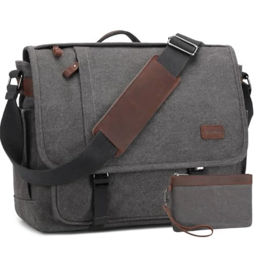 Nerlion Messenger Bag for Men 17-17.3 Inch Laptop Bag Canvas Water-resistant Computer Bag Shoulder Bag Work Briefcase Bookbag f
Nerlion Messenger Bag for Men 17-17.3 Inch Laptop Bag Canvas Water-resistant Computer Bag Shoulder Bag Work Briefcase Bookbag f