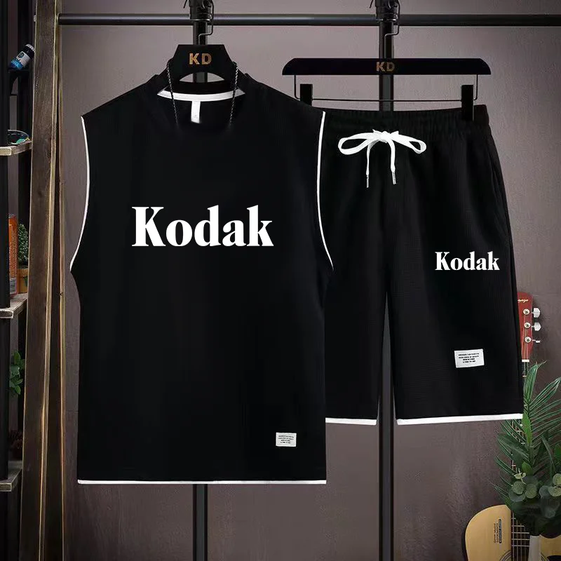 Kodak brand men's fashionable printed short pants set forsummer suitable for adults breathable loose-fitting with waffle texture
Kodak brand men's fashionable printed short pants set forsummer suitable for adults breathable loose-fitting with waffle texture