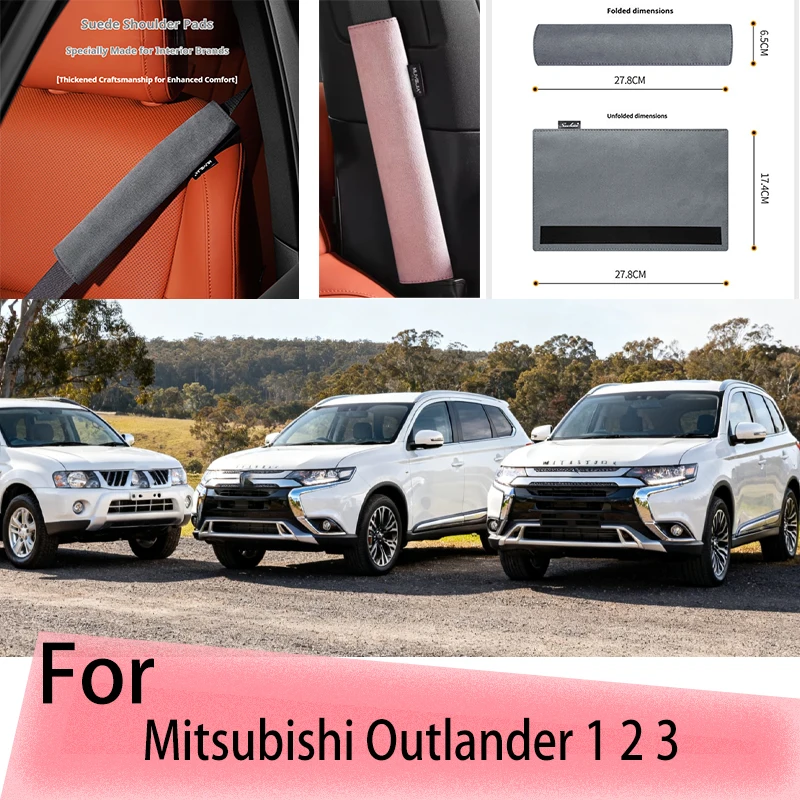 For Mitsubishi Outlander 1 2 3 Car seat belt protector suitable all seasons, made of suede fabric, Automotive interior supplies
For Mitsubishi Outlander 1 2 3 Car seat belt protector suitable all seasons, made of suede fabric, Automotive interior supplies
