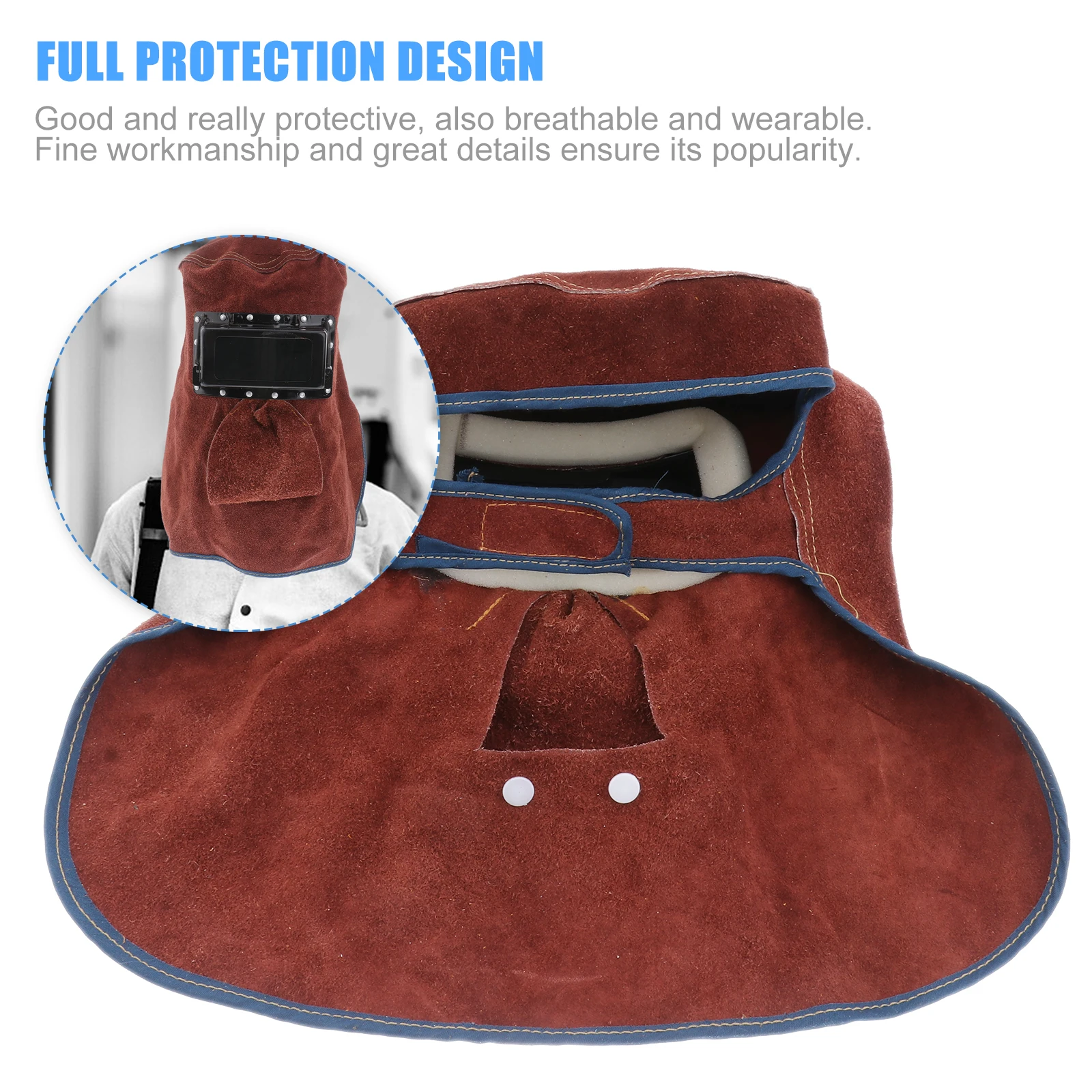 Weld Face Mask Cowhide Full Protection Flame Resistant Welding Breathable Comfortable Hidden Seam Cotton
Weld Face Mask Cowhide Full Protection Flame Resistant Welding Breathable Comfortable Hidden Seam Cotton