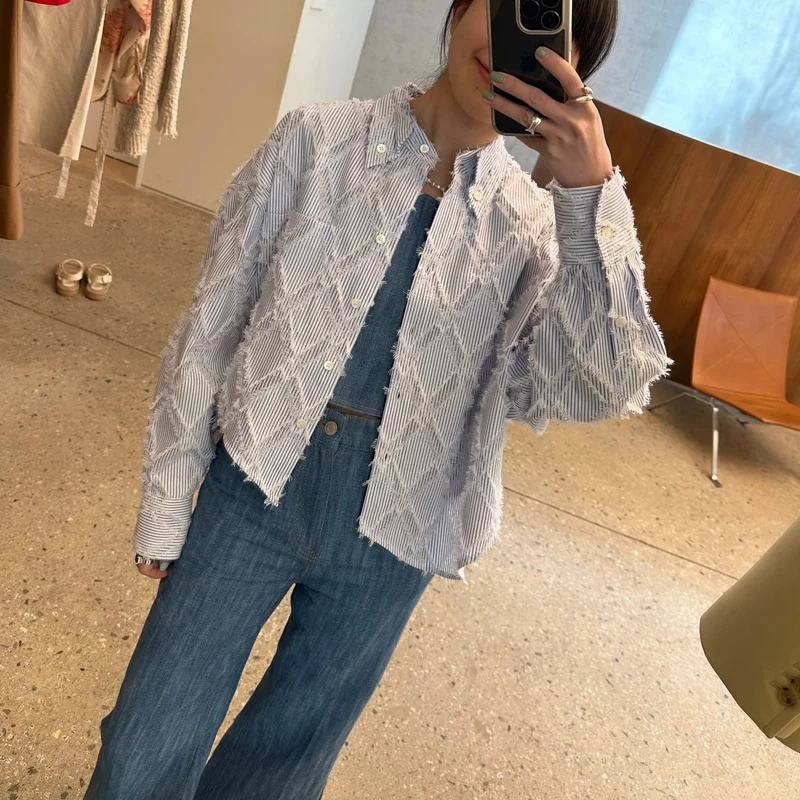 Irregular Striped Drawstring Cotton Shirt And Shorts Women's Set Autumn Summer Fashion Outfit Bohemian Style Lightweight Set
Irregular Striped Drawstring Cotton Shirt And Shorts Women's Set Autumn Summer Fashion Outfit Bohemian Style Lightweight Set