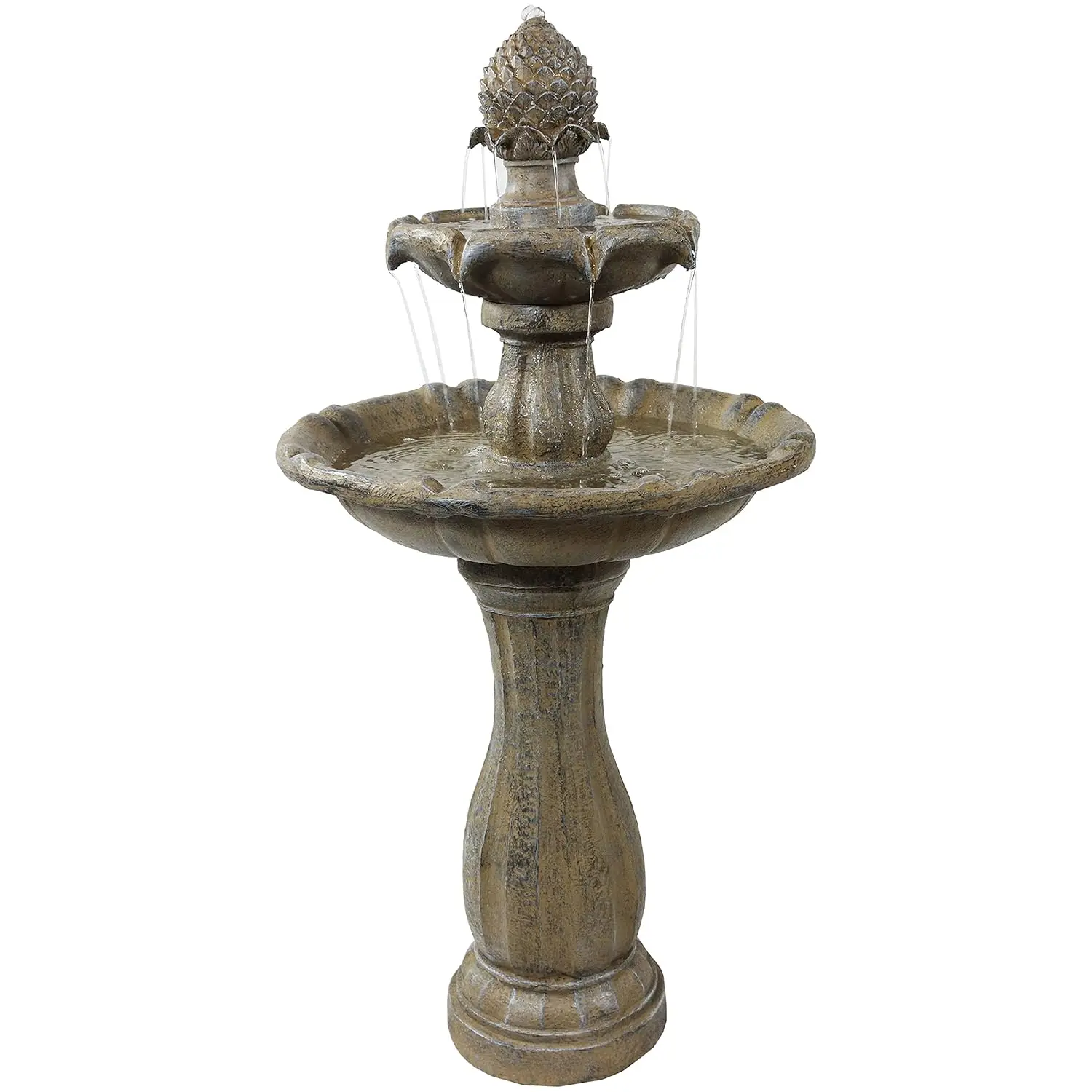 46in 2-Tier Outdoor Solar Fountain with Pump for Garden Patio Yard Balcony, Customized
46in 2-Tier Outdoor Solar Fountain with Pump for Garden Patio Yard Balcony, Customized