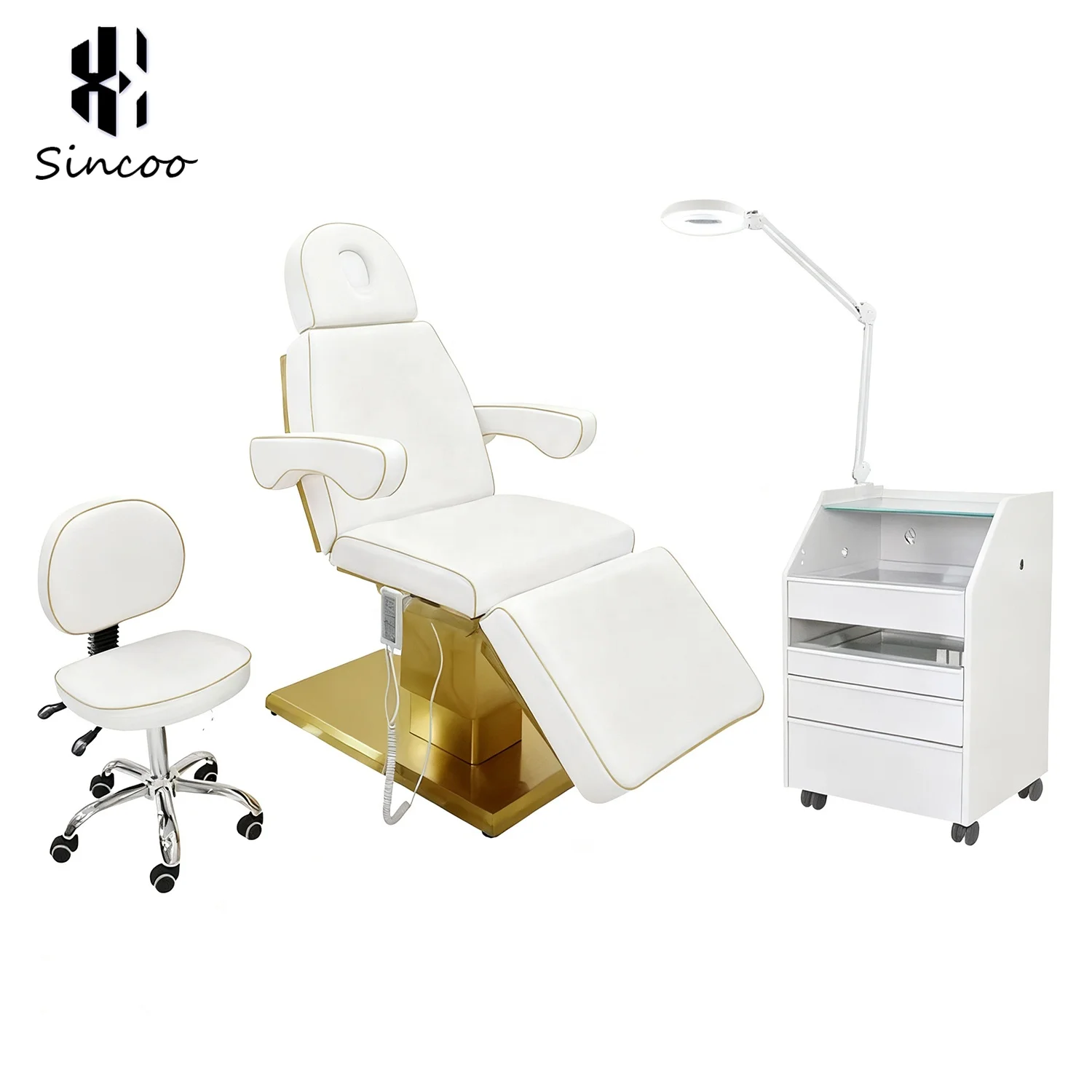 Electric Adjustable 3 Motor Beauty Bed Spa Treatment Massage Table Synthetic Leather Modern Portable Cosmetic Facial Lash Bed
Electric Adjustable 3 Motor Beauty Bed Spa Treatment Massage Table Synthetic Leather Modern Portable Cosmetic Facial Lash Bed