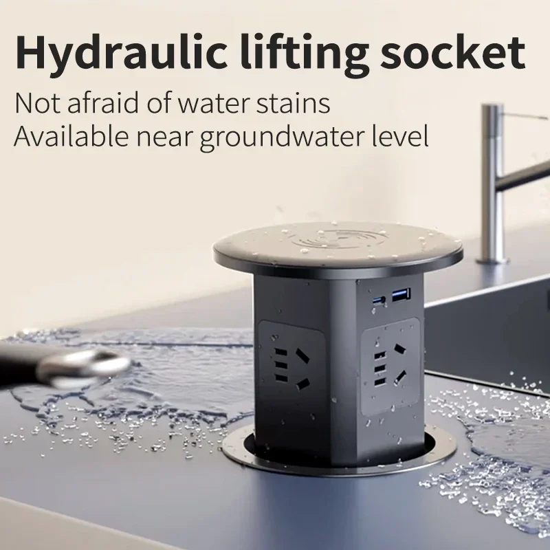Lifting Sockt Desk Power Automatic Pop Up Socket US UK AU Universal Plug Adapter USB Type-c Wireless Charge ,Hidden,built-in
Lifting Sockt Desk Power Automatic Pop Up Socket US UK AU Universal Plug Adapter USB Type-c Wireless Charge ,Hidden,built-in