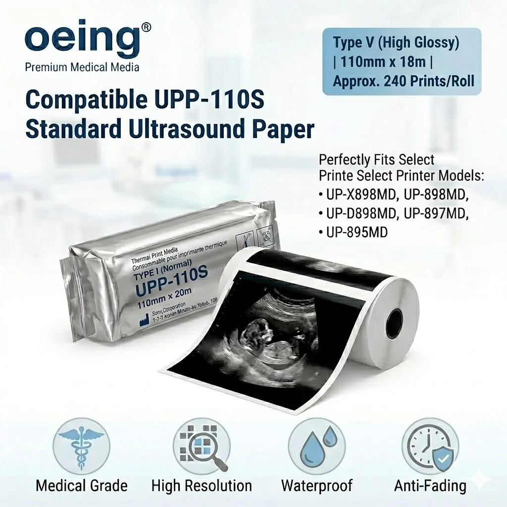 oeing Thermal Paper UPP-110S Daily Use of Printing Paper 110 mm X20m Standard Ultrasound Thermal Paper for SONY
oeing Thermal Paper UPP-110S Daily Use of Printing Paper 110 mm X20m Standard Ultrasound Thermal Paper for SONY