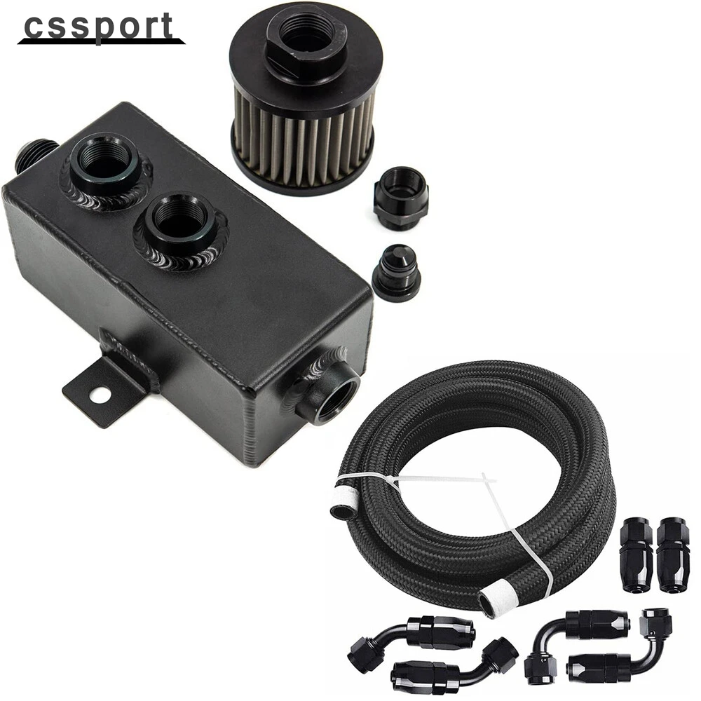 1L Oil Catch Can Reservoir Tank Breather Filter Baffled+10AN Fuel Line Kit
1L Oil Catch Can Reservoir Tank Breather Filter Baffled+10AN Fuel Line Kit