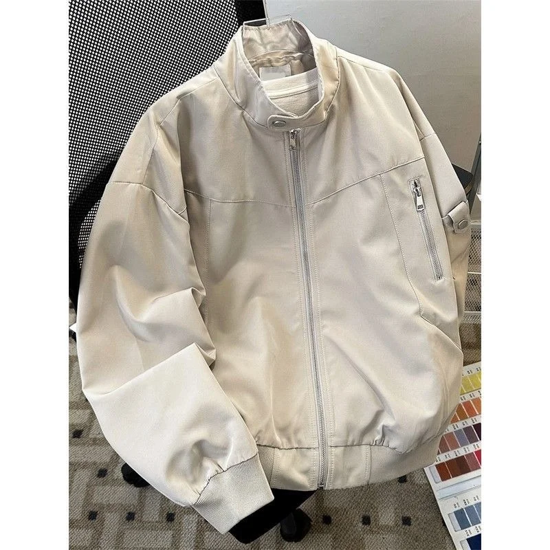 Мужская осенне-зимняя бейсбольная куртка большого размера на молнии с воротником-стойкой, рабочая одежда в американском стиле High Street Sle
Мужская осенне-зимняя бейсбольная куртка большого размера на молнии с воротником-стойкой, рабочая одежда в американском стиле High Street Sle