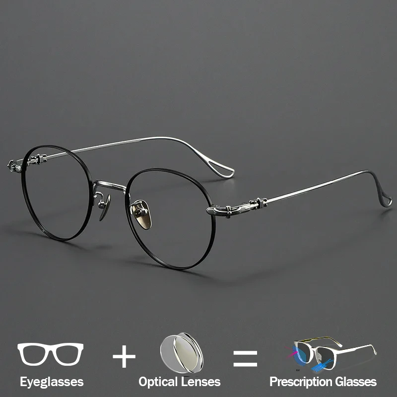 Women's Titanium Round Sunglasses Glasses - Anti Blue Light/Photochromic - Hyperopia/Myopia/Progressive Prescription Eyewear Men
Women's Titanium Round Sunglasses Glasses - Anti Blue Light/Photochromic - Hyperopia/Myopia/Progressive Prescription Eyewear Men