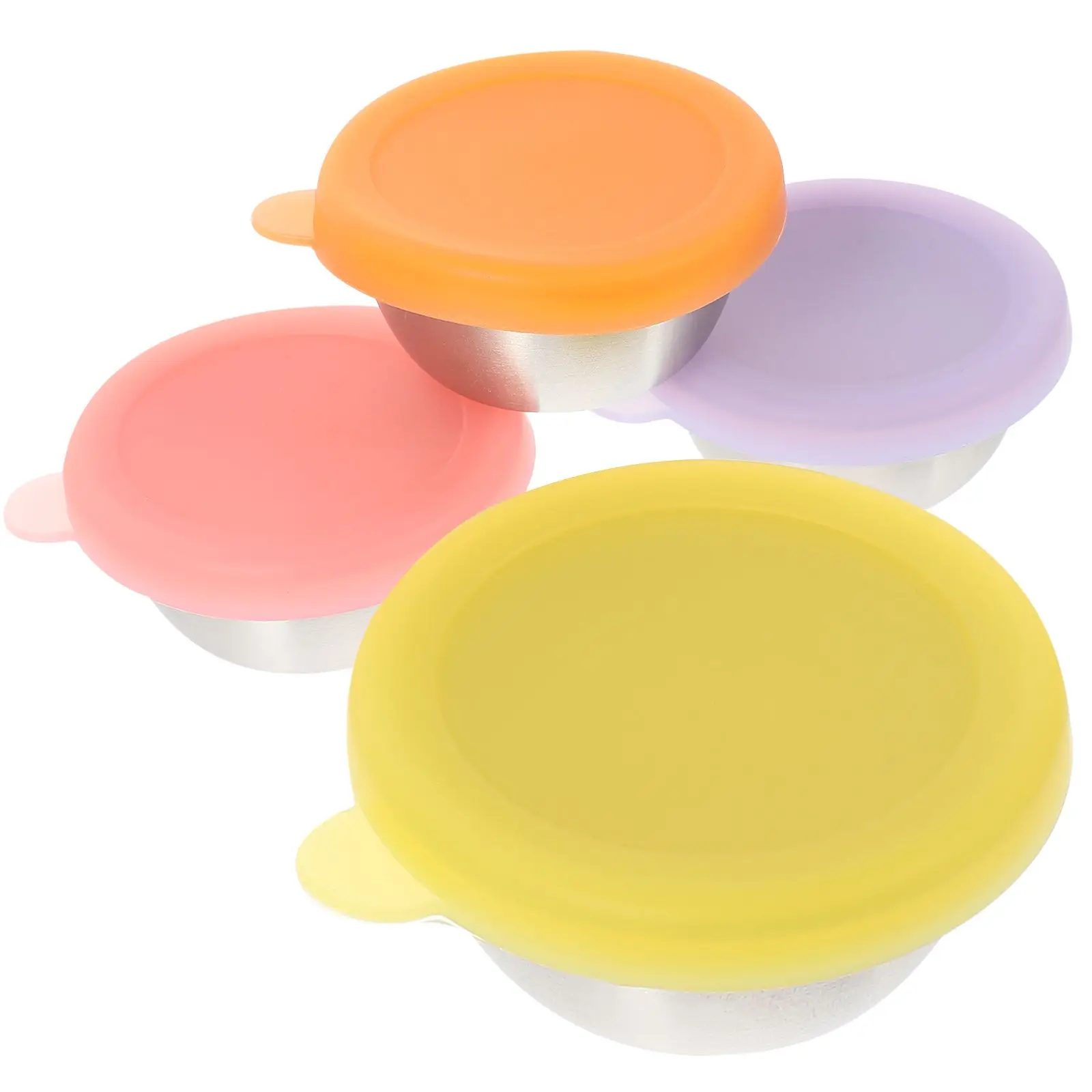 4 Pcs 50ml Stainless Steel Sauce Cups Silicone Lids Leak Proof Dipping Bowls Sauce Dish Condiment Container Small Bowls Home
4 Pcs 50ml Stainless Steel Sauce Cups Silicone Lids Leak Proof Dipping Bowls Sauce Dish Condiment Container Small Bowls Home