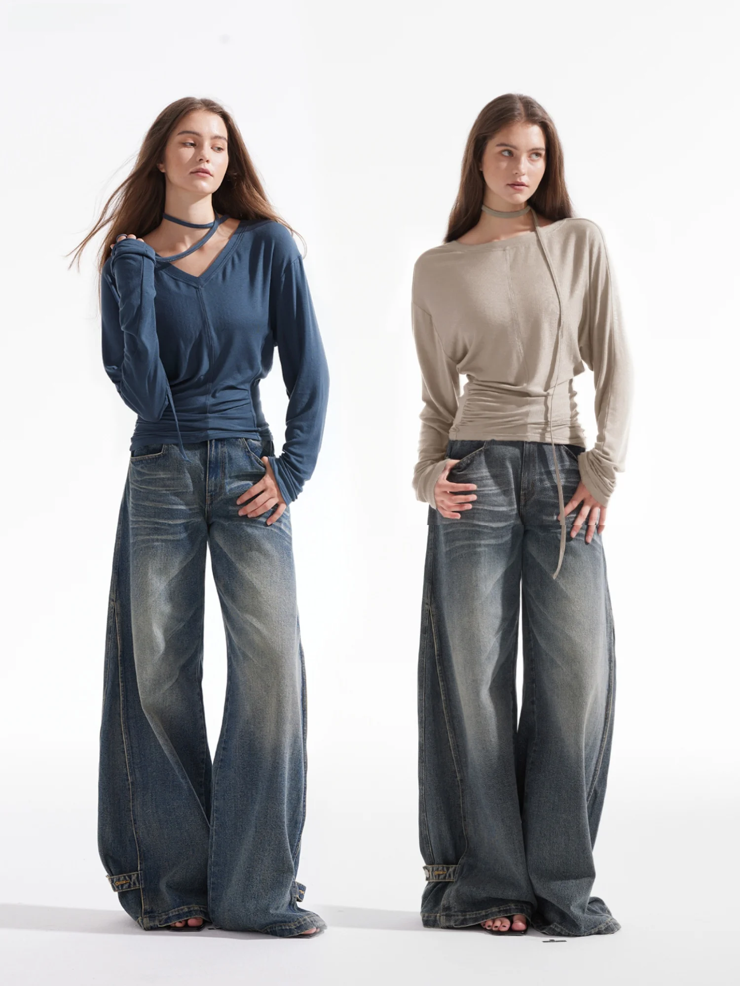 Облегающая длинная футболка Sve, женская повседневная трикотажная шелковая шерстяная футболка, плиссированная пулевини V-Ne, круглая двусторонняя одежда
Облегающая длинная футболка Sve, женская повседневная трикотажная шелковая шерстяная футболка, плиссированная пулевини V-Ne, круглая двусторонняя одежда