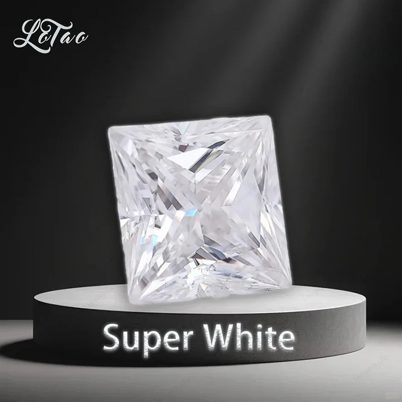 Highest Grade Moissanite Stone Super White Princess Cut D Color VVS1 Top Quality Charms Jewelry Making Material with Certificate
Highest Grade Moissanite Stone Super White Princess Cut D Color VVS1 Top Quality Charms Jewelry Making Material with Certificate